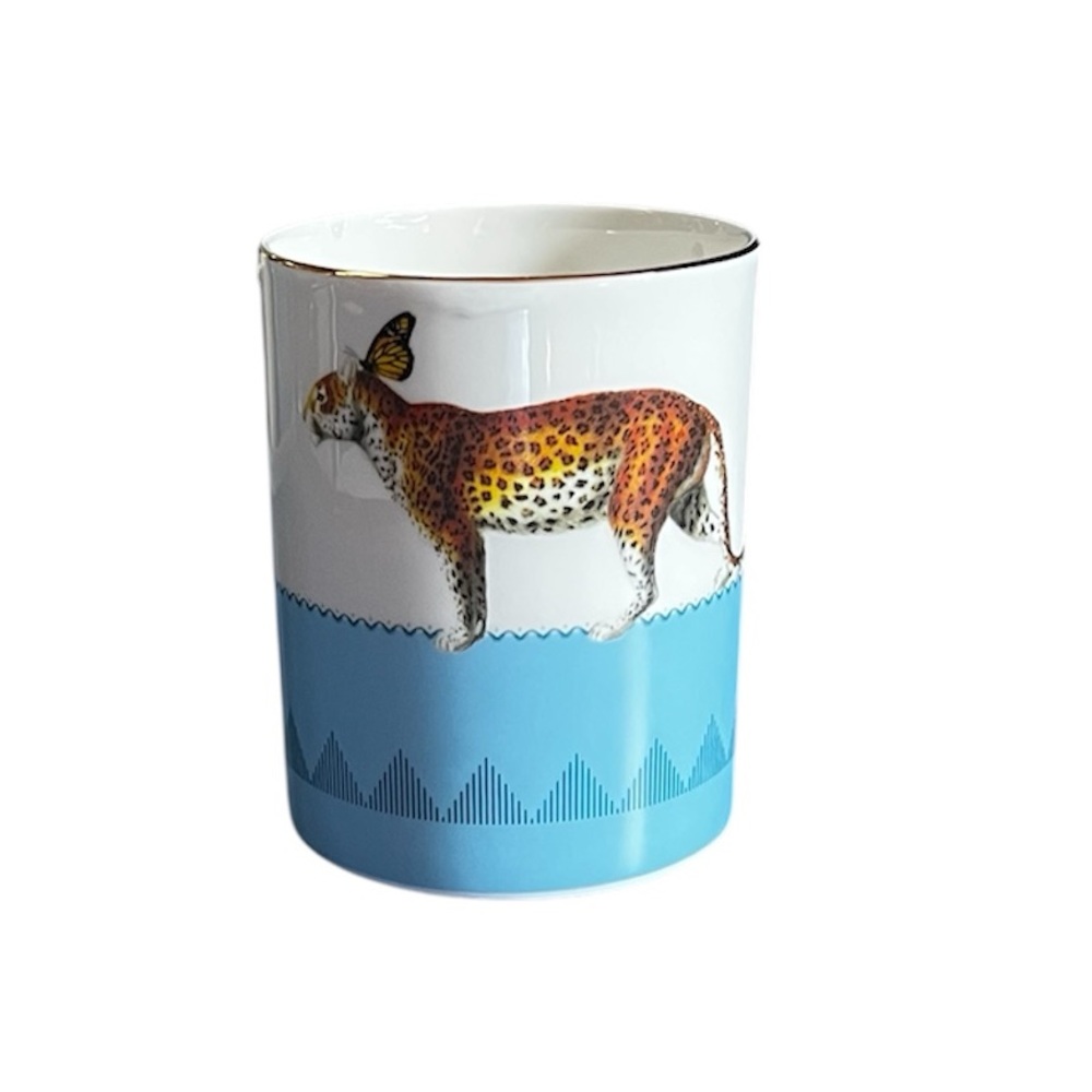 Anthropologie Leopard & Butterfly Mug
